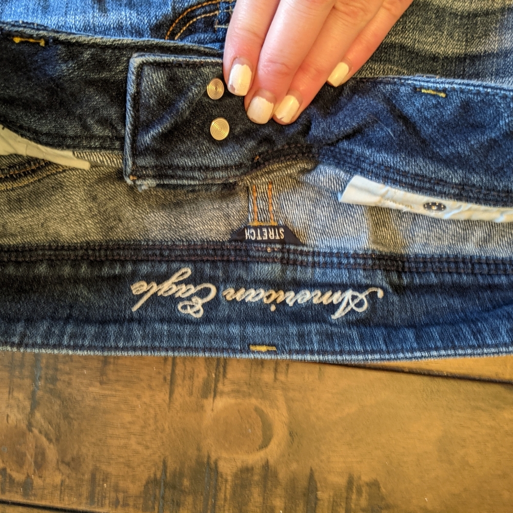 American Eagle Stretch Double Button Jean Shorts. - image 2